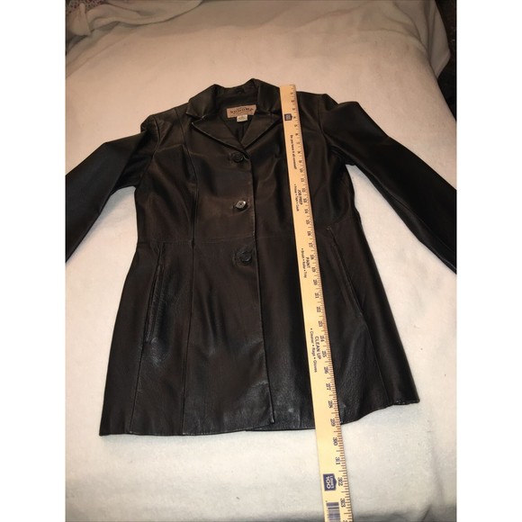 genuine Sonoma jean companies leather coat women’s size small - Picture 8 of 13